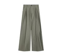 Maison Margiela - Pantalon Large Plissé - Femme - Pantalons - Vert - Taille: 36 FR
