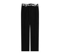 Maison Margiela - Pleated Pantalons - Femme - Pantalons - Noir - Taille: 38 FR