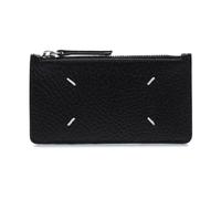 Maison Margiela - Portefeuille en cuir noir avec emplacements pour cartes - Homme - Accessoires - Noir - Taille: ONE Size