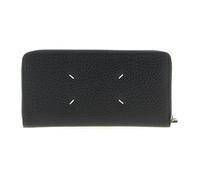 Maison Margiela - Portefeuille Zippé Quatre Points de Couture - unisex - Accessoires - Noir - Taille: ONE Size