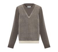 Maison Margiela - Pull en laine - Homme - Pulls - Brun - Taille: M