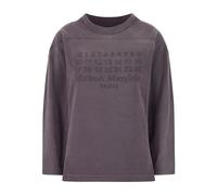 Maison Margiela - Pull en maille à col rond - Femme - Sweatshirts et sweats à capuche - Violet - Taille: 36 FR