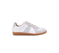 Maison Margiela - Réplique de panier en cuir et daim - Femme - Chaussures - Blanc - Taille: 40 EU