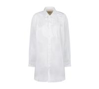 Maison Margiela - Robe Chemise Blanche avec Coutures Faites à la Main - Femme - Blouses et Chemises - Blanc - Taille: 36 FR