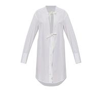 Maison Margiela - Robe Chemise Col en V - Femme - Robes - Blanc - Taille: 34 FR