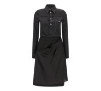 Maison Margiela - Robe Mi-longue Manches Longues - Femme - Robes - Gris - Taille: 40 FR