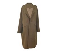 Maison Margiela - Single-Breasted Manteaux - Femme - Manteaux - Brun - Taille: 36 FR