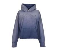 Maison Margiela - Sweat à capuche Logo Brodé - Femme - Sweatshirts et sweats à capuche - Bleu - Taille: 40 FR