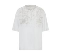 Maison Margiela - T-shirt en coton numérique - Homme - Tops - Blanc - Taille: L