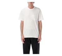 Maison Margiela - T-shirt en jersey de coton avec bande - Homme - Tops - Blanc - Taille: S