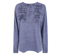 Maison Margiela - T-shirt Manches Longues Numbers - Femme - Pulls - Bleu - Taille: 40 FR