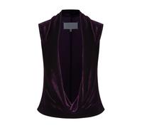 Maison Margiela - Top en velours drapé - Femme - Tops - Violet - Taille: 36 FR