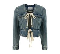Maison Margiela - Veste à bords francs - Femme - Vestes - Bleu - Taille: 38 FR