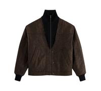 Maison Margiela - Veste Bomber zippée en chevrons - Homme - Vestes - Brun - Taille: S