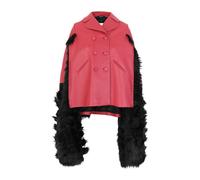 Maison Margiela - Veste Cape en Cuir Rouge Ss22 - Femme - Vestes - Rouge - Taille: 32 FR