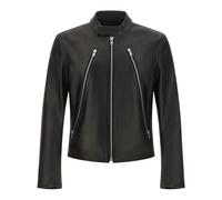 Maison Margiela - Veste en cuir 5-Zip - Homme - Vestes - Noir - Taille: L