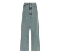 Maison Margiela - Pantalon en denim à jambes larges - Femme - Jeans - Bleu - Taille: W28