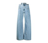 Maison Margiela - Wide Leg Jeans - Femme - Jeans - Bleu - Taille: 34 FR