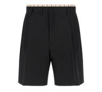 Maison Margiela - Wool Bermuda Shorts - Homme - Shorts - Noir - Taille: L