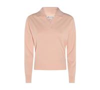 Maison Margiela - Wool Polo - Femme - Pulls - Rose - Taille: 38 FR