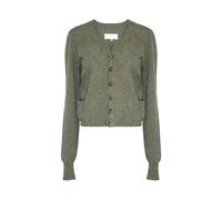 Maison Margiela - Wool V-neck Cardigan - Femme - Pulls - Vert - Taille: 38 FR