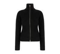 Maison Margiela - Wool Zipped Cardigan - Femme - Pulls - Noir - Taille: 38 FR