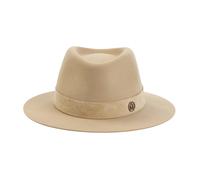 Maison Michel - Chapeau Andre en Daim - Femme - Accessoires - Beige - Taille: S