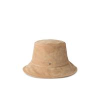 Maison Michel, Femme, Accessoires, Brun, Taille: S Chapeau Camel Logo-Plaque Dropped Brim