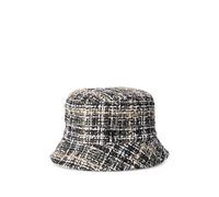 Maison Michel, Femme, Accessoires, Multicolore, Taille: S Chapeau Style Pull-On Noir/Blanc