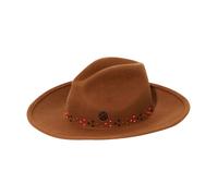 Maison Michel - Hat With Beads And Logo - unisex - Accessoires - Brun - Taille: S