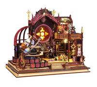 Maison miniature 3D avec éclairage LED, kit de bricolage Diorama, décoration de table, cadeau pour les loisirs créatifs, anniversaire, Noël