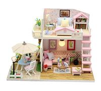 Maison Miniature 3D en Bois Faite à la Main, Bricolage, Maison de poupée pour Enfants, Cadeau d'anniversaire