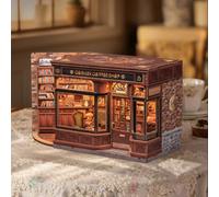 Maison Miniature Coffee Shop DIY - 294 pièces et éclairage LED