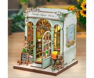 Maison Miniature Fleuriste Champs-Élysées DIY - 199 pièces et éclairage LED