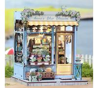 Maison Miniature La Fleur Bleue d'Anna DIY - 255 pièces et éclairage LED