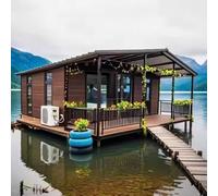 Maison modulaire extensible de 6,1 m et 12,2 m pliable pour petite maison | Combine la chambre, la cuisine, la salle de bain et les espaces de vie pour soutenir un hébergement confortable pour la