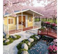 Maison modulaire pliable de 6,1 m et 12,2 m extensible pour petite maison | Aménagement spacieux de pièces avec cuisine, salle de bain et salon adapté pour un séjour en famille ou un logement locatif