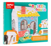 Maison Montable À Décorer Avec Craies Grasses Et Stickers - Apli Agipa