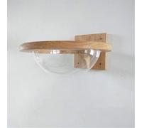 Maison murale transparente pour chat, arbre à chat, cadre d'escalade en bois, lit pour chaton, tremplin, meubles pour animaux de compagnie (taille : 30 cm) (transparent 30 cm)