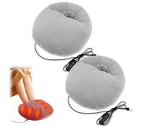 Maison Orbaal ThermoFeet chauffe-pieds électrique coussin chauffant portable ergonomique 3 niveaux température réglables câble 1,5 m réchauffe pieds maison bureau hiver