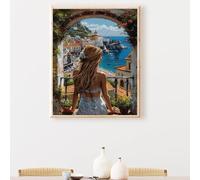 Maison Peinture Numero Adulte femme Peinture par Numéro Enfant Adultes Débutants 100 x 135 cm , avec Paint Acrylique Numéro d'Art Kit Paint par Décoration Murale et Cadeaux Pour La Maison PjY3185 E-J