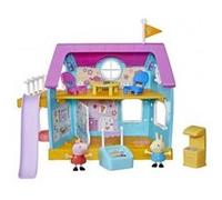 Maison Peppa Pig Et Ses Amis Avec Sons Et Jeux Exterieurs 11 Pieces - Figurines Et Accessoires - Set Jouet Enfant Et Carte