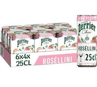 MAISON PERRIER CHIC Boisson Gazeuse Sans Alcool Roséllini - 6 packs de 4x25cl