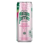 Maison Perrier FOREVER Framboise aromatisée - Boisson pétillante - Lot de 6 canettes slim 33 cl