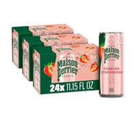 Maison Perrier Forever Lot de 8 bouteilles d'eau pétillante aromatisée à la fraise, 3 boîtes de 7,9 ml