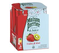 MAISON PERRIER & JUICE Boisson Gazeuse Fraise Kiwi - 6 packs de 4x25cl