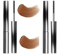 Maison Plaisir Lasha™ - Sublime Vos Cils Toute La Journée, lasha Mascara pour Cils Sont Courts, Clairs ou Droits (2 pièce Marron)