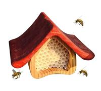 Maison pour abeilles à insectes, maison décorative pour abeilles Mason Bee Hôtel coloré fait à la main, maison pour abeilles, maison pour pollinisateurs, maison d'abeilles de jardin, maisons
