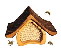 Maison pour abeilles à insectes, maison décorative pour abeilles Mason Bee Hôtel coloré fait à la main, maison pour abeilles, maison pour pollinisateurs, maison d'abeilles de jardin, maisons
