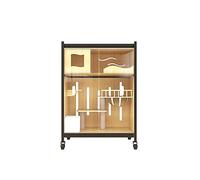 Maison pour animaux de compagnie Maison pour animaux de compagnie Cage pour chat Double couche Villa pour chat Salle d'accouchement pour chat Cage pour chat surdimensionnée Maison pour chat Armoire po